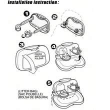 1pc Car Back Seat Table Car Cup Holder Car Folding Table Holder Stand Desk Auto Drink Food Cup Tray Car Accessories - one-size - View 7