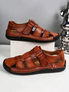 Men's Summer New Casual Sandals Plus Size, Lightweight Sports Beach Water Outdoor Slippers - Brown - View 3