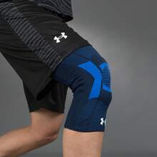 Under Armour Knee Protection Sleeve, Breathable Elastic Training Leg Sleeve 21620008-004 - Navy Blue - View 10