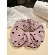 全新复古波尔卡圆点蝴蝶结心形发圈、发带、发髻带、发饰情人节马尾辫夹