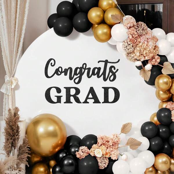 2025 Graduation Party Felt Background Decoration, 2025 Graduation Party Background Decoration Supplies, Suitable For Graduation Party Decoration Supplies And Photo Booth Take Pictures Props
