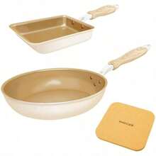 福袋 公式認定 evercook エバークック フライパン 3点セット IH対応 ≪エクリティ限定モデル アイボリー≫ 玉子焼き+フライパン 26cm+鍋敷き ドウシシャ - アイボリー1 - チェックする 1