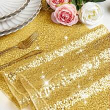 Square Sequin Table Runner, Suitable For All Kinds Of Party Decorations