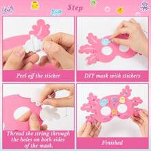 24Pcs DIY Axolotl EVA Sticker Mask Craft Gift Box Set Pink Purple Blue Cartoon Foam Axolotl Sticker Heart Round Or Square Shape Diamond Decal Party Favor Handmade Decoration For Birthday Anniversary Graduation Theme Party Back To School Children's Day Family Time Friends Gathering Celebration Activity