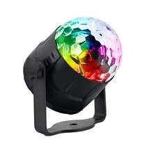 16 Color RGB Light Projector - Portable Mini LED Light Ball For Party, DJ, Bar, Stage, Wedding And Birthday L Creative Gift - 黑色 - 查看 2