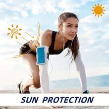 4 pares de mangas protectoras con agujero para el pulgar para protección solar y refrigeración, aptas para hombres y mujeres para golf, baloncesto, ciclismo, pesca, conducción y entrenamiento.