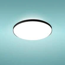 CANMEIJIA 1 pièce Plafonnier LED moderne 220V avec télécommande, lampe de plafond à gradation et variation de couleur de 3000K à 6500K. Lampe LED pour décoration de chambre à coucher, salon, cuisine, salle à manger, bureau.