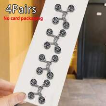 4pcs Adjustable Invisible Belt Set For Women - Instant Buckle Waist Cincher With Sparkle Decor, Suitable For Jeans And Casual Pants - Accessory