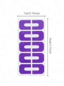 10片装U型指甲油保护膜一次性指甲油防溢贴纸美甲贴纸