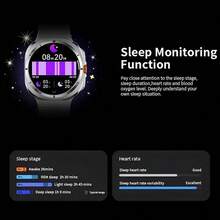 W&O Smartwatch (Answer/Make Calls)-1.43 Inch Smart Watch For Women & Men With 100+ Sports Modes, Fitness Activity Tracker Pedometer, Compatible With Android And IOS, Perfect Gift For Family And Friends, Suitable For Festival Gift - 橘色 - 查看 7