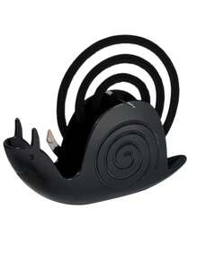1 pièce Porte-bobine de moustique en forme d'escargot - Brûleur d'encens portable de grande capacité, convient pour la décoration de la maison et du bureau, inclut un plateau de récupération des cendres - Options de couleur noir et blanc