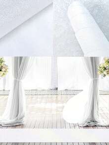 1pc 3 Meters/5m Champagne White Sequin Carpet, Suitable For Wedding, Wedding Decoration, Holiday Birthday Party Ceremony Decoration, Event Stage Background Decoration, Store Opening Entrance Decoration, Holiday Party Decoration, Room Decoration, Home Decor, Outdoor Party Decoration, Background Decoration, Wedding Party Supplies. Long Carpet Can Be Trimmed. - White - View 10