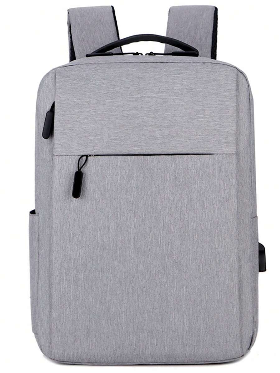 Business Backpack Computer Bag Middle School High School Backpack Large Capacity Travel Bag Korean Men's Backpack - Grey - View 1
