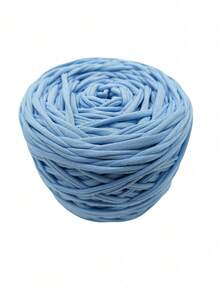 1pc 285g T-Shirt Yarn Ufilato Grosso Ncinetto Polyester Woven Fabric Knitting Yarn Crochet,DIY Yarn For Hand Knitting Elastic Fabric Crochet Cloth T Shirt Yarn, Tshirt Fabric Yarn For Beginners Cloth Yarn,Making Purses, Basket And Pocket Purse,