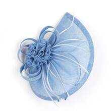 1 Stück fächerförmiger Tee-Party Fascinator Hut für Frauen, Kentucky Kopfbedeckung Derby Pillbox Kirchenhut für Cocktail Hochzeit, Haaraccessoires, kleine Hüte, Mini Fascinator, Mini Mütze