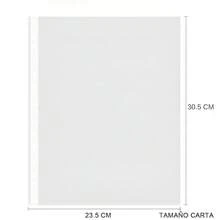 Protectores Para Hojas Tamaño Carta, Plástico Translúcido, Costilla Reforzada, 11 Perforaciones, Para Archivar Documentos, Alta Capacidad, Impermeable, Material Suave, Alta Calidad y Durabilidad - transparente - Ver 11