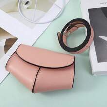 Minimalist Belt Waistpack Women's Fashion Ins Fashion Mobile Phone Bag Mini Small Bag Belt Black Street Fashion
