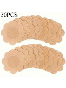 10/30/50/100Pcs Cloth Nipple Cover Teat Hide Women Nipple Pasties Piece Breast Petals Invisible Bra Padding Chest Sticker Patch Covers - Multicolor - View 15