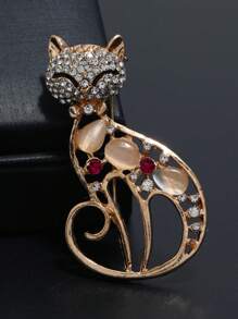 قطعة واحدة من دبابيس الزينة على شكل بوم الحجر الكريم الجميل، إكسسوارات أنيقة وجذابة مرصعة بالراين ستون على شكل طيور النسر، للنساء والرجال، للملابس والربطات والقبعات والحقائب والأحزمة، دبوس تزييني للحفلات والمناسبات اليومية