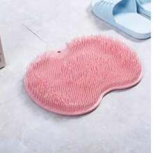 Silicone Bath Mat For Foot Scrubbing And Back Massage, Shower Bath To Exfoliate Dead Skin, Foot Brush