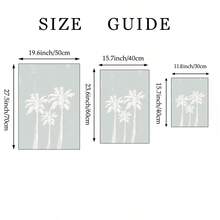 1pc Boho Beach Theme Wall Art, Summer Palm Tree Print Canvas Painting, Coastal Scenery Poster, Tropical Decor, Suitable For Bar Cart, Living Room, Bedroom, Gift For Her, Frameless Or Framed Options - Multicolor - View 5
