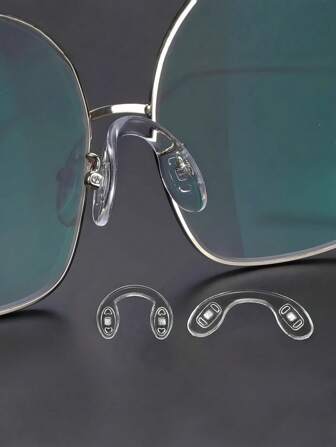 5 pièces/10 pièces/20 pièces Patins de nez en silicone en forme de U pour lunettes, patins de nez en silicone en forme de croissant - confortables, réduisent les marques, convient à la plupart des lunettes, ceintures, lunettes