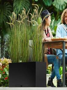 Artificial Plants Onion Grass Outdoor Artificial Tall Grass Tall Fake Shrubs Wheat Grass UV Resistant Greenery Stems Faux Bushes Plant For Indoor Outdoor Garden Office Home Decor,Outdoor Fake Grass, Green Leafy Decorations,Wedding Decor Grass