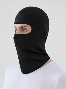 1 pièce Cagoule pour hommes pour vélos, motos et casques d'extérieur - Couvre-chef complet avec protection du cou et intérieure, masque de ski pour hommes et femmes, masque respirant d'été pour cyclisme homme, couvre-tête pare-soleil, casquette de cyclisme de couleur unie couvrant entièrement