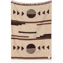 Tan Mexican Blanket By Laguna Beach Textile Co Beach Yoga Camping Or Drative Throw Blanket Traditional Handmade Serape Wheat Sol - Wheat - View 1