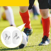 2 Pairs Mini Soccer Player Pattern Leg Guards, Thick Adult Clip-On Shin Pads - Durable Mini Soccer Shin Guards, Suitable For All Seasons - Multicolor - View 6