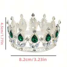 1 buc Coroană elegantă pentru tort în stil prințesă, decor pentru petrecerea de aniversare, decor pentru copt - Multicolor - Vizualizare 7