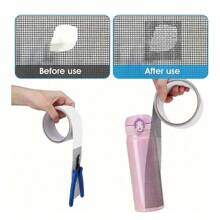1 Pieza Kit de reparación de pantalla de ventana, cintas de malla de fibra de vidrio de 3 tamaños, parches autoadhesivos para reemplazar pantallas dañadas en puertas y ventanas con malla