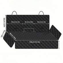 Cubierta protectora impermeable universal para asiento de mascota para la parte trasera del automóvil, cubierta antideslizante para asiento trasero para sedán, van, SUV