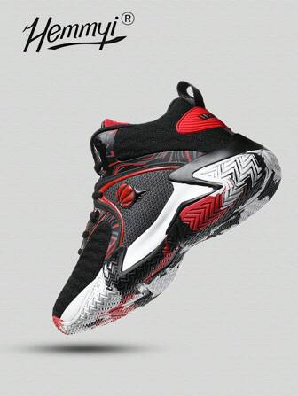 Hemmyi Nuevos zapatos de baloncesto para exteriores, zapatillas deportivas para hombres con suela de goma, cómodas y transpirables