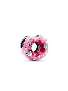 1 Pink Dream Series Love Rose, Four Leaf Clover, Cake, Carousel, Pink Love, Female Perfume Lipstick Small Skirt Beaded Pendant Accessories, Suitable For Bracelet Necklace DIY Jewelry Mother's Day Valentine's Day Often Jewelry Gifts