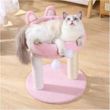 2025 Hottt New Arrivals:Cat Tree Rabbit Ear Cat Climbing Frame Three-Tier Cat Litter One Cat Frame Cat Toy Cat Scratching Post Pet Spli Cat Activiti Furniture For CatsParentOne Color - Bildfarbe - View 2