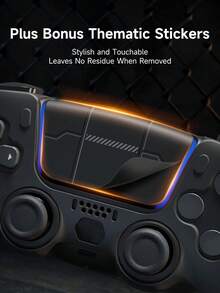 Paquete de 3 estuches protectores de silicona para control de PlayStation5 + Juego de pegatinas, compatibles con PlayStation5/4, Controlador, antideslizante, antisuded, antipolvo, anti-arañazos, mejora el agarre para una mejor experiencia de juego, disponible en negro/morado/rosa - Multicolor - Ver 9