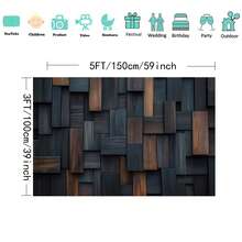 A Beautiful Dark Wooden Wall Photography Background Cloth With Various Textures And Realistic Textures, Suitable For Home Decoration, Room Decoration, And Party Decoration