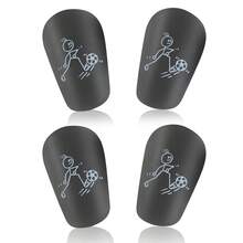 2 Pairs Mini Soccer Player Pattern Leg Guards, Thick Adult Clip-On Shin Pads - Durable Mini Soccer Shin Guards, Suitable For All Seasons - Multicolor - View 13