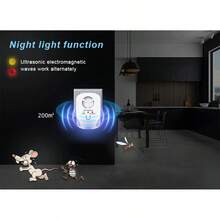 Ultrasonic Rodent Repellent Rodent Prevention And Extermination Rodent Traps Household Electronic Insect Repellent Rodent Repellent Animal Repellent - 白色 - 查看 6