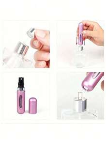 1 peça/2 peças Frasco Atomizador de Perfume Recarregável, Vaporizador de Fragrância de Alumínio Portátil para Viagens, Vaporizador Cosmético Multifuncional Volta às Aulas