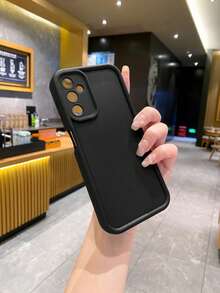 1 个黑色防震相机手机壳，适用于 Apple/Galaxy/Infinix/Redmi/OPPO/VIVO/Realme/MOTO - 黑色 - 查看 2