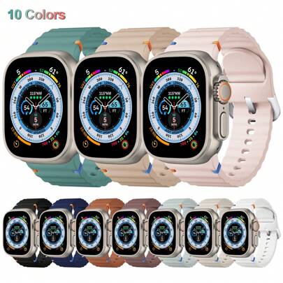 Correa deportiva para Ultra/Serie 2, correas de 49mm, 46mm, 45mm, 44mm, 42mm, 41mm, 40mm, 38mm para , correa de silicona suave y resistente al agua para hombres y mujeres, compatible con Series 10 9 8 7 6 5 4 3 SE