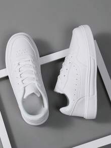 36-45 男女通用系带休闲运动鞋，高级时尚运动训练鞋，多功能软底学生滑板鞋，防滑耐用