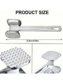 嫩肉锤，不锈钢牛排锤，厨房工具，重型双面，用于嫩化牛排