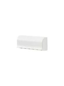 1 pièce Support mural pour brosse à dents sans perçage avec couvercle, Porte-brosse à dents électrique, Porte-dentifrice, Organisateur de brosse à dents auto-adhésif 2/5/6 fentes, Accessoires de rangement pour salle de bain (Blanc), Décoration de la maison et de la salle de bain Retour à l'école