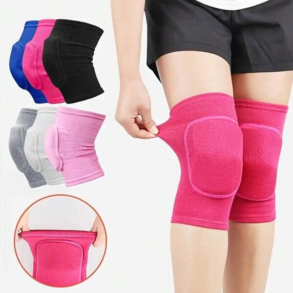 1 Stück unisex dicke elastische Schaumstoff Tanz Yoga Fitness Tennis Laufen Fahrrad weiche atmungsaktive Kniepolster Sportschutz