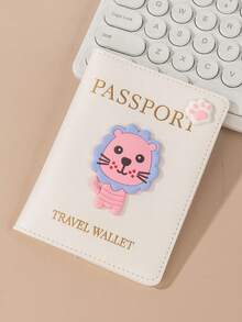 1pc Matte Finish Pu Material Travel Passport Cover With World Map & Letter Print And Fixed Design Passport Holder Passport Case Passport Wallet Passport Bag For Holiday For Vacation Passport Pouch For Flight For Back To School For Men And Women Travel Essentials Travel Accessories Valentine's Day SummerFor Travel Lightweight