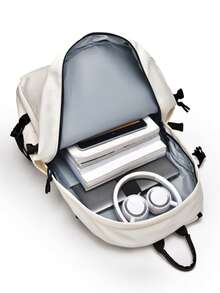 Large Capacity Backpack, Business Travel Bag, 15.6 Inch Laptop Bag, New Unisex Daypack, Commuting & Hiking Rucksack - Multicolor - View 12