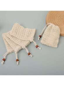 Natural Sisal Soap Bag, Exfoliating Saver Pouch, Bath And Shower Holder, 50 Pcs, 40 Pcs, 20 Pcs, 10Pcs